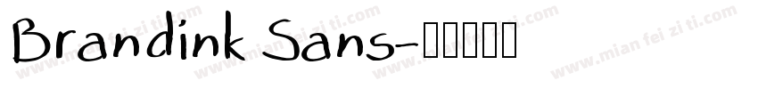 Brandink Sans字体转换